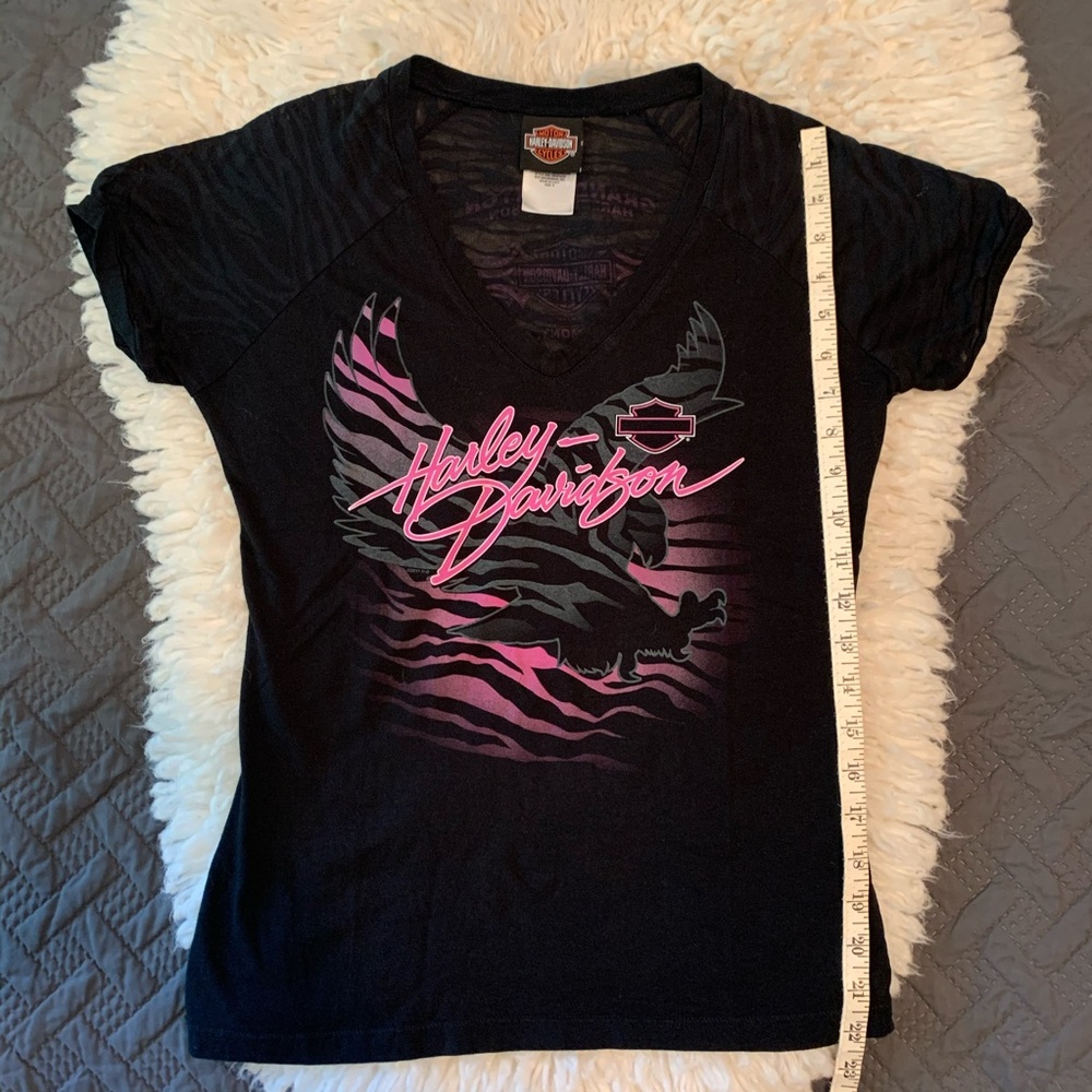 Women's V neck Harley Davidson tee. Grand Canyon